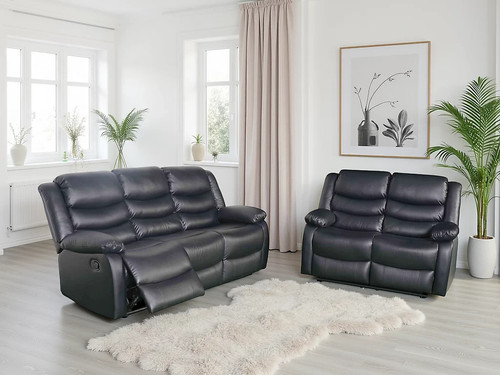 Black bonded leather manual - leather,