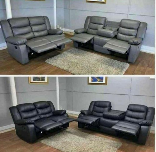 Roma leather recliner sofa set - roma,