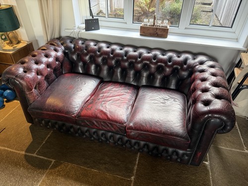 Chesterfield leather sofa - chesterfield,