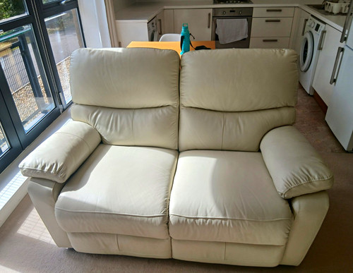 Cream leather seater - 2,