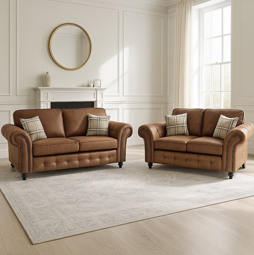 Efl oakland tan leather - 3+2,