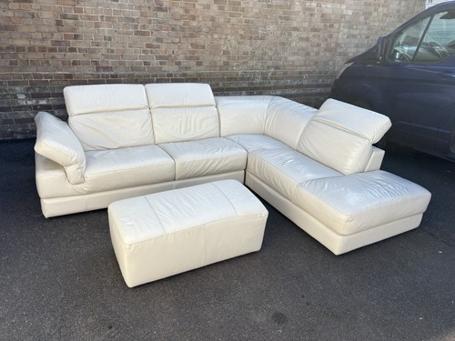 Italsofa cream corner leather - cream,