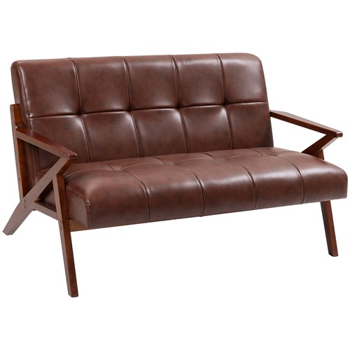 Homcom compact small sofa - compact, with