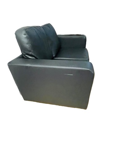 Black leather seater - 2,