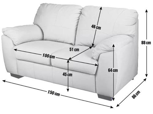 Seater black leather - 2,
