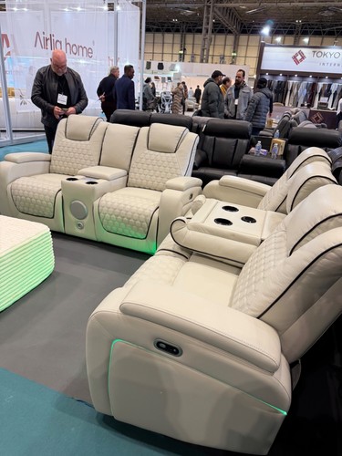 Malaga cream leather seater - cream,