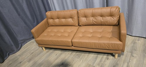 Habitat newell brown leather - brown,